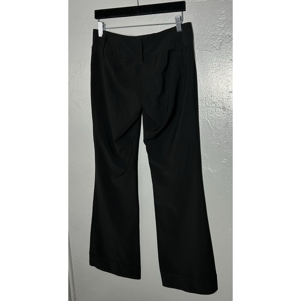 Star City Women's Y2K Black Low Rise Trousers Wide Leg‎ Size 5